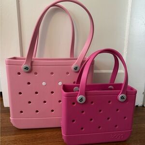PINK DUO Mother Daughter Bogg Bags